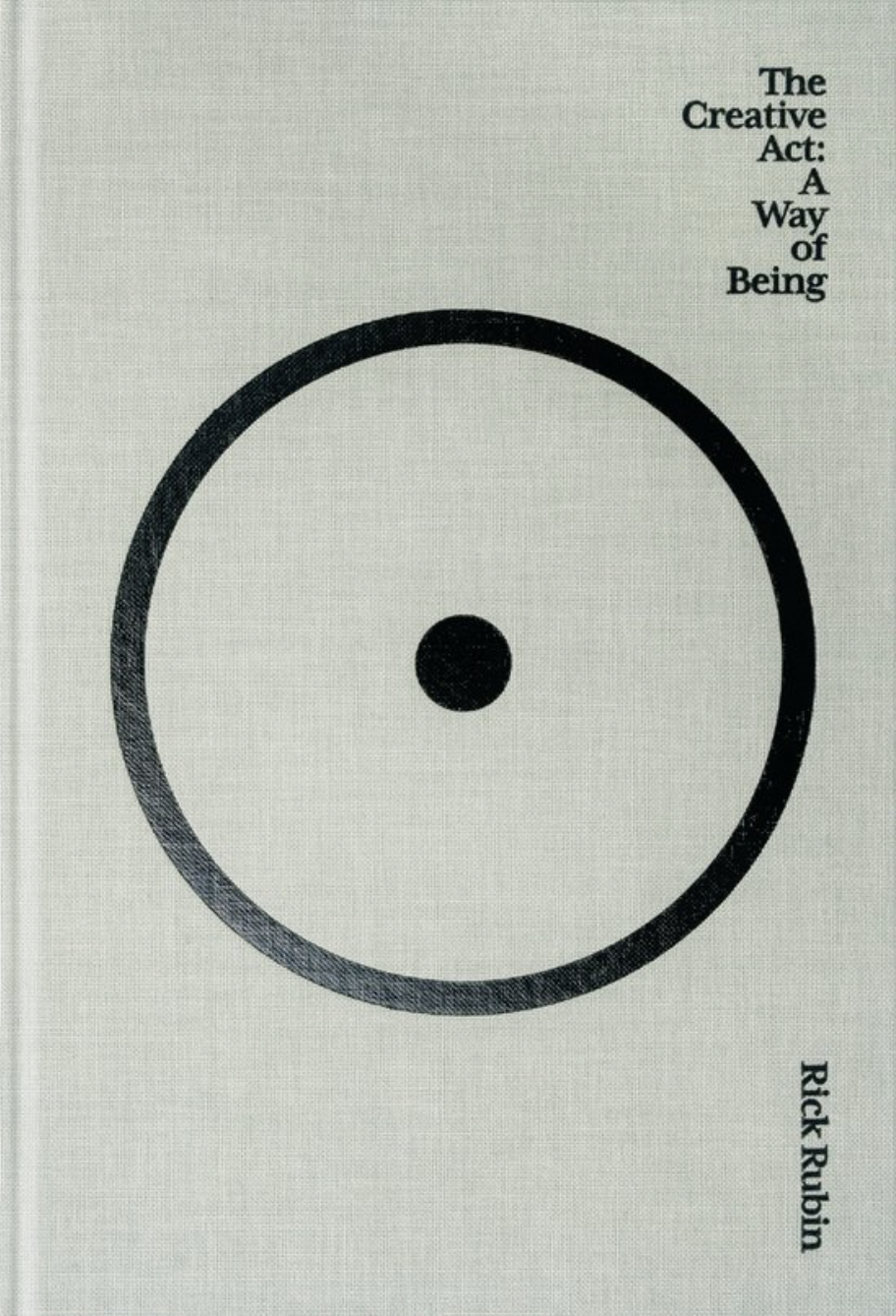 Cover of The Creative Act: A Way of Being by Rick Rubin