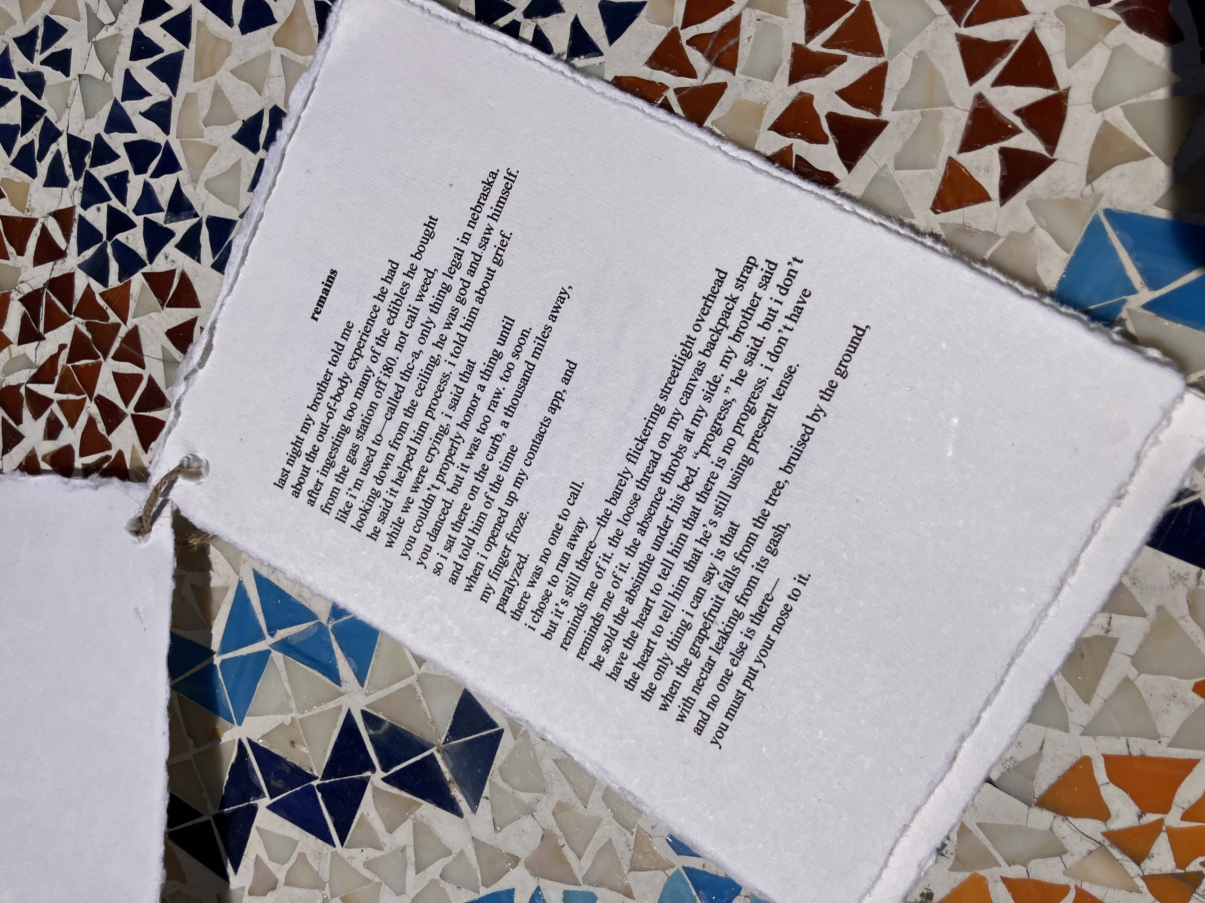 Page two of Assorted Poems